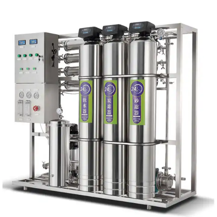 Plantas de tratamento de água OEM de 1000 litros, máquinas de purificação de água por osmose reversa