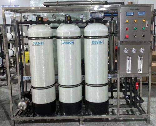 Equipamento de tratamento de água por osmose reversa de 1000 LPH, sistema de filtração com membrana RO, purificação de água comercial/industrial